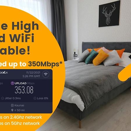 Comfy 2 Room Apartment - Free Parking - 350Mbps Wifi - Netflix Каунас Екстериор снимка